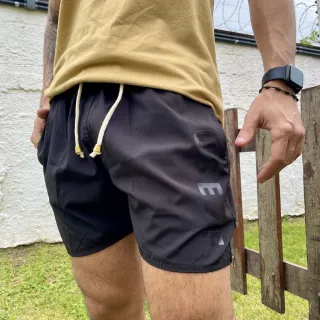 Premium Treino Musculação Praia Cor Liso Masculino Short - Salmão - etiq (Elastano)