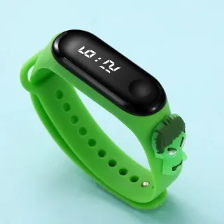 Relógio Eletrônico Infantil Resistente à Água com LED e Desenho - 17