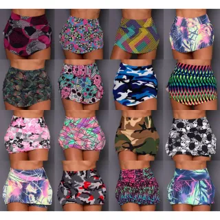 Saia Fit Feminino Curto para Academia - P