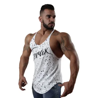Treino Modelo Nadador Camisetas Fitness Regatas Cavada Academia - Branco