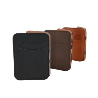 Promoção: Carteira Mágica em Couro Legítimo - Maior do Brasil! - Preto