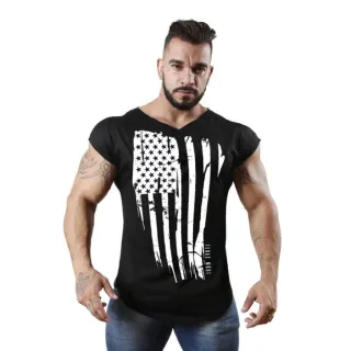 Camiseta manga japonesa masculina - Triângulo White