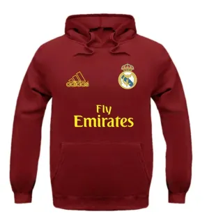 Promoção Agasalho Inverno Real Madrid Moletom Jogador - Bordô