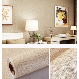 Papel Adesivo Linho Texturizado 3D Lavável - Raryel - 3017 Cinza Claro