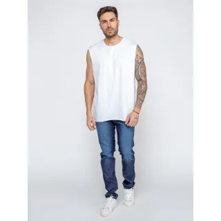 Ótima Qualidade Calça Masculina Skinny Preta Rasgado Elastano 36/48 - preta lise