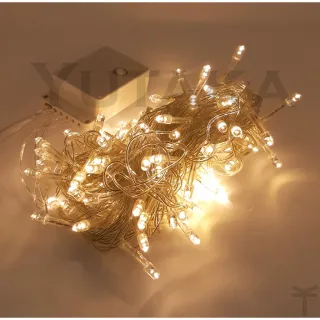 Fio de led pisca pisca natal 100 leds 9m 8 funções - branco colorido azul rosa vermelho verde roxo - Roxo