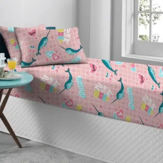 Lençol Infantil Solteiro em Malha com Elástico - Jogo de Cama Antialérgico - Algodão - Super Game