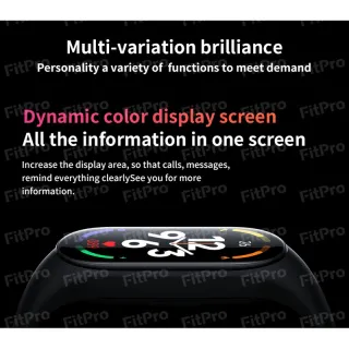 Relógio Inteligente Xiaomi M7 - Smartwatch para Homens com Frequência Cardíaca e Pressão Sanguínea - Pulseira Masculina - M7-Black