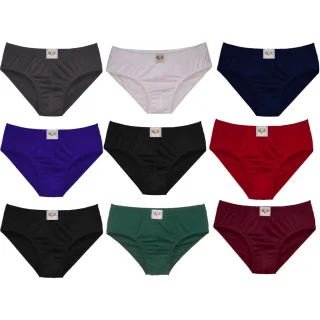 Cores lisas kit com 3 cuecas slip em microfibra - GG - 50 a 52