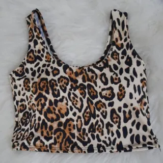Faixa Suflex Cropped Feminino Liso Alça Grossa Sem Bojo (R-202) - Listrado