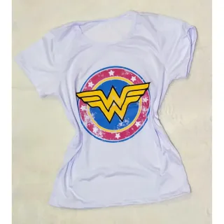 Mulher Maravilha Símbolo T-Shirt - Cinza