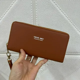 Coleção Deluxe: Carteira Feminina com Zíper e 1 Compartimento - VERDE814