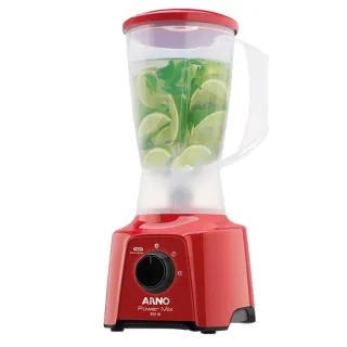 Liquidificador Vermelho Arno Power Mix LQ11 - 2L, 550W, 2 Velocidades - 127v