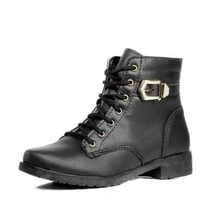 Bota Tratorado Coturno Feminina Adulta - Preto, Marrom, Xadrez e Onça