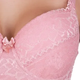 Bojo Plus Size Sustentação Renda e Microfibra Alça Reforçada - Frozen - azul claro