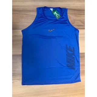 Treino Caminhada Corrida Ciclismo Regata Masculina Dry Fit - Azul