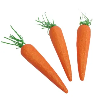 Pendurar Kit de Decoração para Páscoa - 3 peças Cenouras Brilhantes - 1 pacote