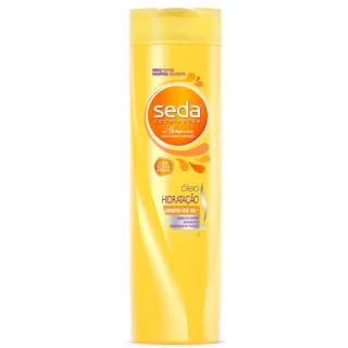 Shampoo Anticaspa Seda Todos Tipos de Cabelo 325 ml - Hidratação Intensa com Ceramidas, Babosa e Óleos - Pretos Luminosos