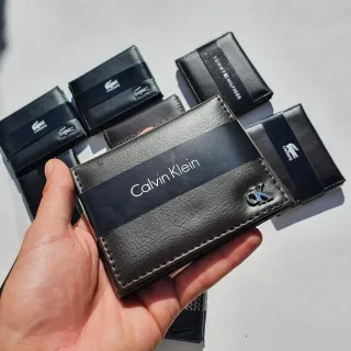 Carteira Masculina de Couro Modelo L com Porta Moedas em Zíper - TM PRETA