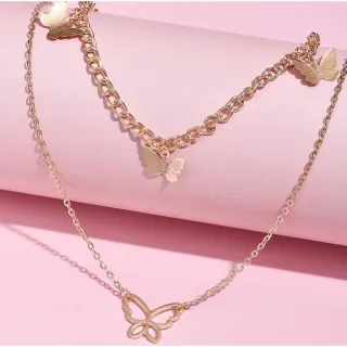 Pingente de Borboleta Multicamadas para Colar Feminino - #4