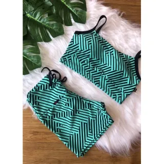 Conjunto para Academia Top com Bojo + Short Jacar - variados