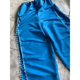 Cores e estampas - Saída de praia México (estilo calça pantalona) - Preto