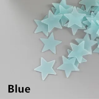 Decoração de Quarto com Estrelas Neon Fluorescentes que Brilham no Escuro para Teto de Criança