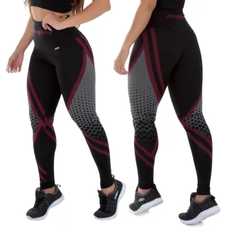 Legging Fitness Cós Alto Sublimada Mescla - 0% Transparente