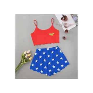 Moda verão: Pijama feminino personagens adulto - Roupa de dormir baby Doll - M15