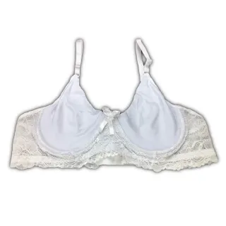 Soutien com Renda, Alças Ajustáveis e Aro - Sutiã sem Bojo - Rubro