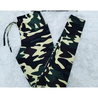 Moda Feminina: Leg Estampado de Corda Poá para Academia - Azul