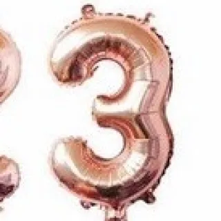 Decoração Balão Metalizada Rose Gold Número 18 - 45cm - 5