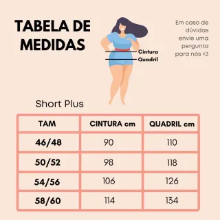 Shorts Plus Size Feminino em Renda Arrastão Preta e Branca - Tam 46 ao 60 - Branco