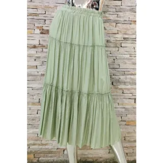 Saia Midi Tres Marias Feminino (Com Forro) - Branco