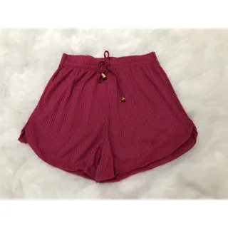 Shorts Academia Malha Canelada Ponteira 2023 Curto - CORES VARIADAS