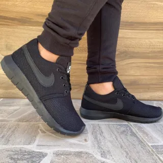 Foto original Tênis Masculino Lunar Roshe - Academia, Fitness, Caminhada e Corrida - PRETO/PRETO