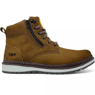 Oferta: Bota de Trabalho Caterpillar Masculina em Couro Legítimo com Zíper - Cinza