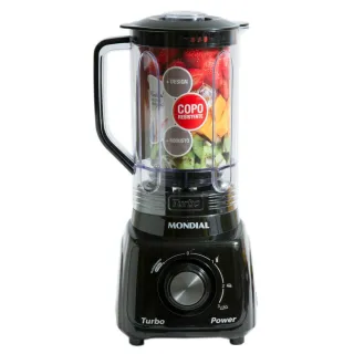 Liquidificador Preto Mondial com Filtro 500W 2.2L - Promoção Raryel - 127v