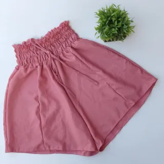 Moda Feminina Godê Crepe Twill Cintura Alta Lastex - Vinho