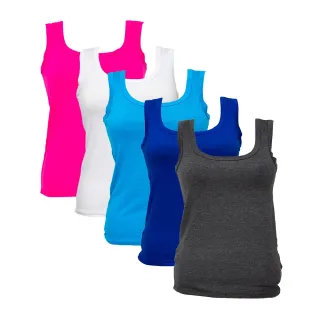 Viscolycra Regata Feminina Alça Larga - Rosa