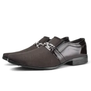 Confortável Sapato Preto Casual Calce Fácil Masculino Social Moderno - Movelt