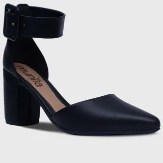 Sandália Moda-29.08 Salto Bloco Scarpin Sapato Grosso - Pink