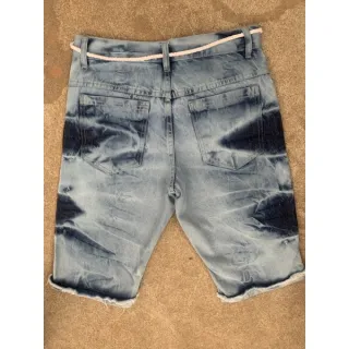 Rasgado Bermuda Jeans Masculino Shorts Rasgada - 42