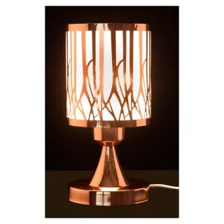Decoração Luminária Escritório Quarto Abajur Iluminação Rosê Gold - Modelo 3