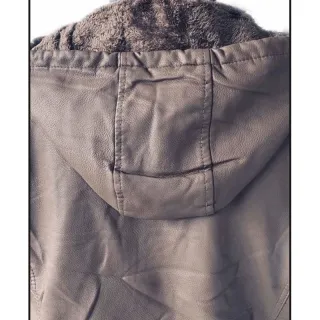 Pronta Entrega Jaqueta Masculina Slim de Couro Top - Marrom