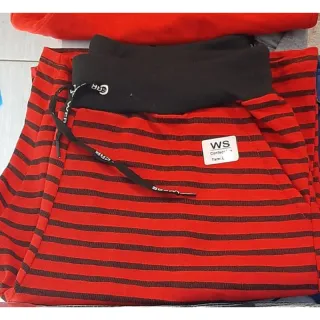 Bermuda de Frio Masculina em Moletom Moleton para Academia - Cinza Listras Fina Preta