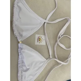 VÁRIAS CORES! Biquini tradicional Cortininha - Laranja