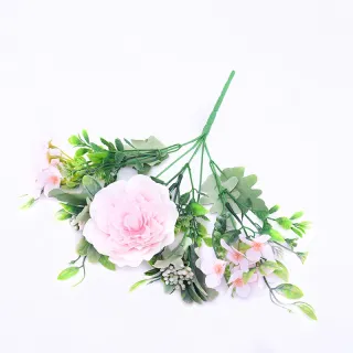 Decoração Vintage Flores Hortênsia Peônia Segurando Casamento Casa Jardim - Pink