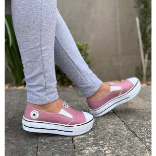 Lançamento feminino: Tênis Plataforma IAT All Star, moda atual - IAT PRETO