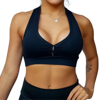 Envio Imediato Conjunto Fitness Top + Calça Legging Academia - Top + Calça Preto